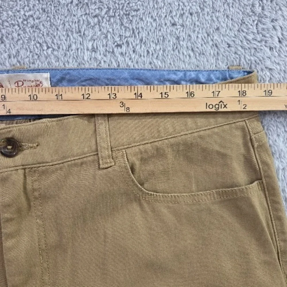 Original Penguin Men's Slim Fit Stretch Twill Chino Pants 36x32 Kelp Tan NWT